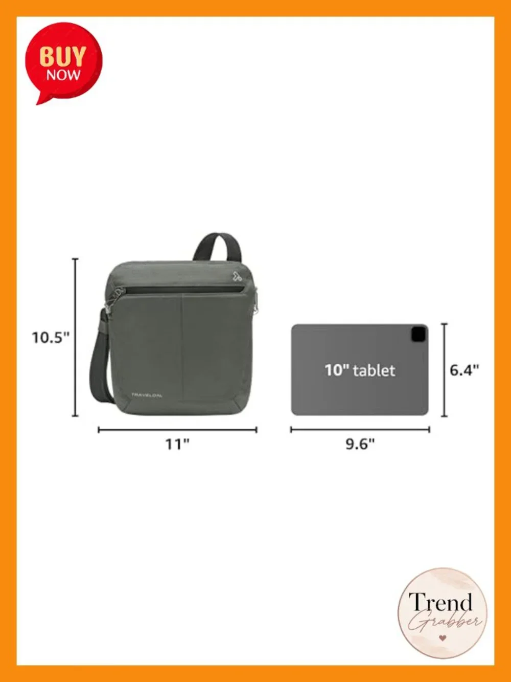 5-Point Anti-Theft Small Crossbody Bag with RFID Blocking